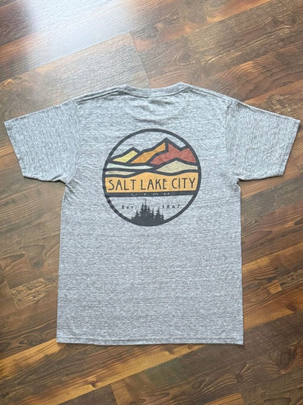 Salt Lake City, Utah Vintage-Style T-Shirt